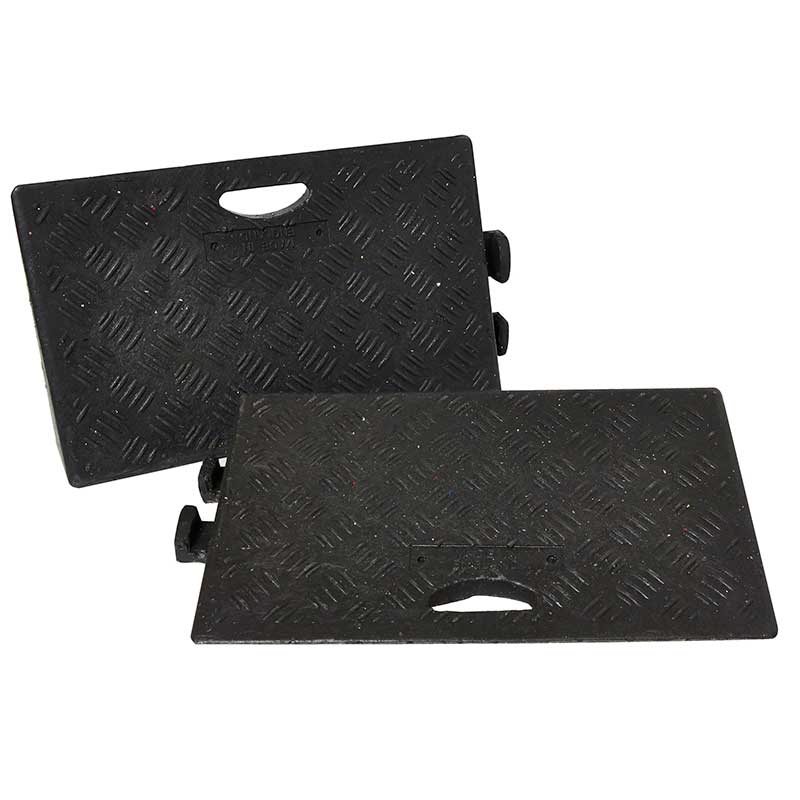 Black Kerb Ramp - Heavy Duty - Available in sizes 50mm to 150mm, and packs of 1 to 24