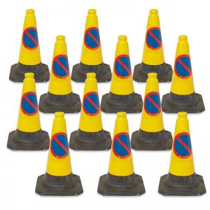 No Parking/Waiting Cone - 500mm - available in packs