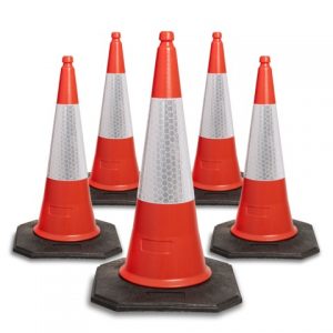 750mm red cones