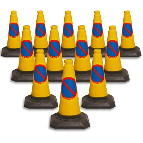 Pack of 12 450mm No Waiting Cone