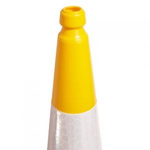 750mm and 1000mm 2 Piece Yellow Traffic Cone